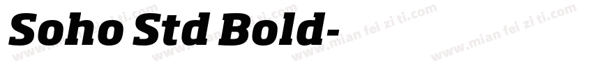 Soho Std Bold字体转换